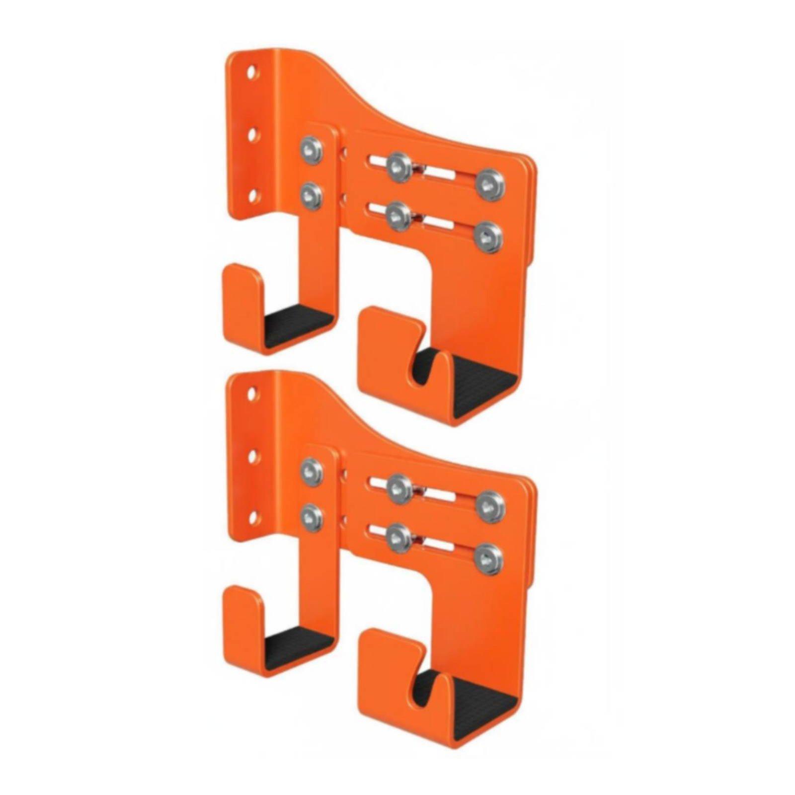 Workshop Tools Rack - ที่แขวนเครื่องมือตัดไม้แบบติดผนัง 2 ชิ้น พร้อมตะขอแขวนคู่ ปรับระดับได้ สำหรับจัดระเบียบในโรงรถและห้องทำงาน