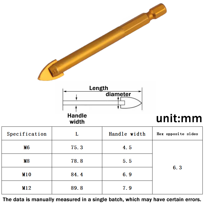ดอกสว่านสามเหลี่ยม 6-12 มม. ไท - Workshop Tools Center บทวิจารณ์และราคา