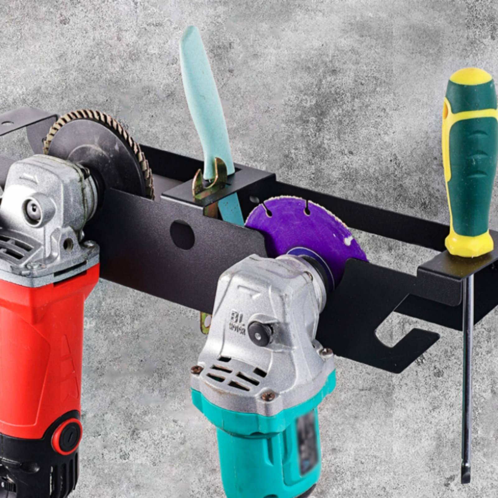 ชั้นวางเครื่องเจียร 4 ช่อง แบบ - Workshop Tools Rack บทวิจารณ์และราคา