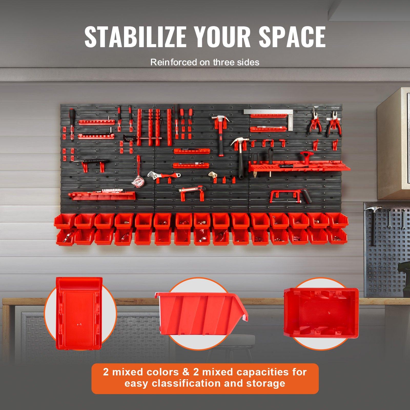 ชั้นวางของติดผนังแบบ 30 ช่องสำ - Workshop Tools Rack บทวิจารณ์และราคา