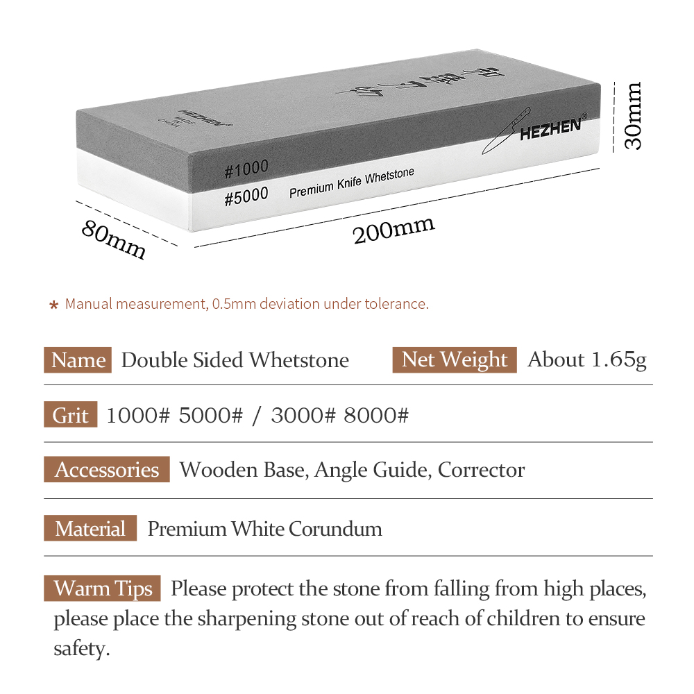 Hezhen หินลับมีดสำหรับใช้ในครั - Sharpening Stone Whetstone บทวิจารณ์และราคา