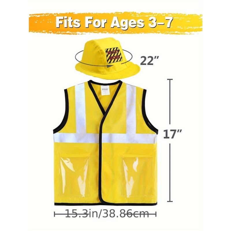 ชุดเสื้อกั๊กคนงานก่อสร้างสําหร - Tools Workshop Kids บทวิจารณ์และราคา