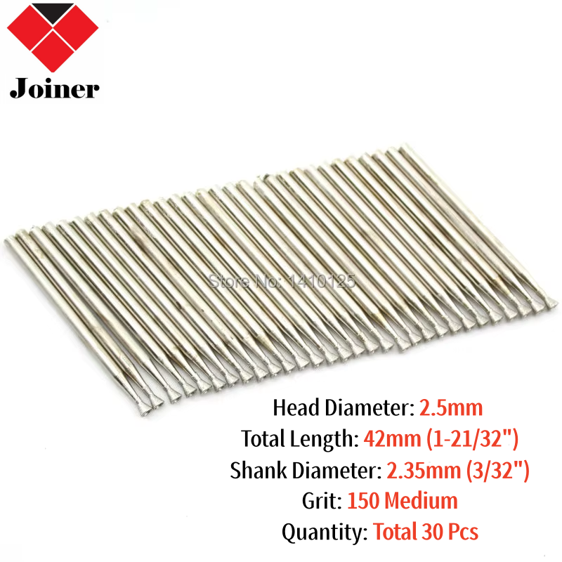 30 ชิ้น Bur หัวเพชร 2.5 มิลลิเ - Sharpening Stone Whetstone บทวิจารณ์และราคา