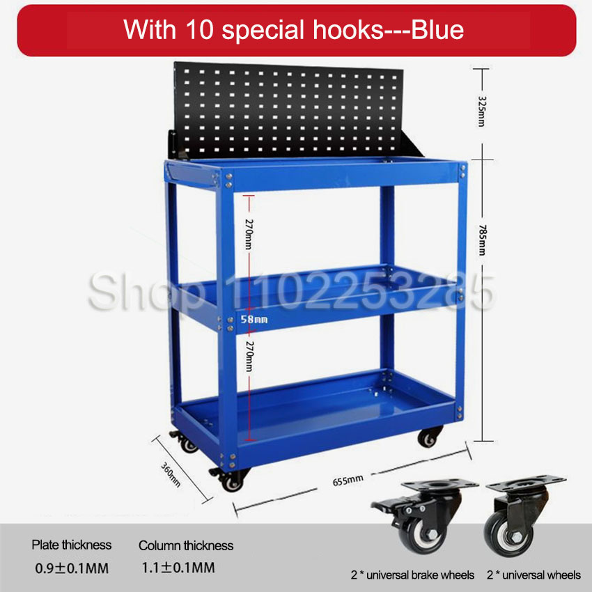 รถเข็นเครื่องมือ 3 ชั้นแบบเคลื - Tools Mechanical Workshop บทวิจารณ์และราคา