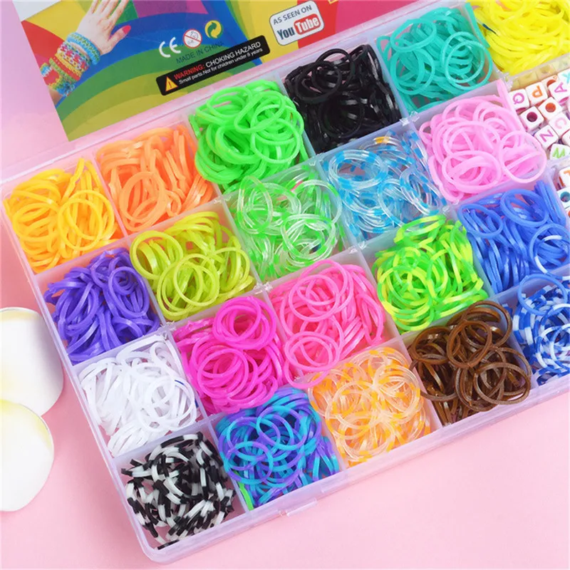 DIY Handmade ยาง Loom ทอผ้ากล่ - Tools Workshop Kids บทวิจารณ์และราคา